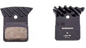 Pastillas de freno de disco Shimano L05A RF de resina con aletas de refrigeración