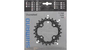 Corona Shimano Deore a 10 velocità, 24 denti, nera, FC-M590