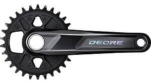Guarnitura Shimano Deore FC-M6120-1 175 mm 12 velocità Fattore Q 178 mm 32 denti (senza movimento centrale)