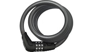 Abus 4508C Star Spiralkabelschloss 150cm black
