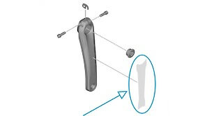 Autocollants de protection Shimano Deore XT FC-M8100 pour manivelles de 175/180 mm