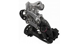 SRAM X0 achterderailleur type 2 10-speed korte kooi zilver model 2014 (RETAIL verpakking)