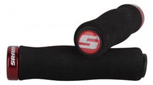 SRAM Contour Lock On Griffe 129mm black grip/red clamp