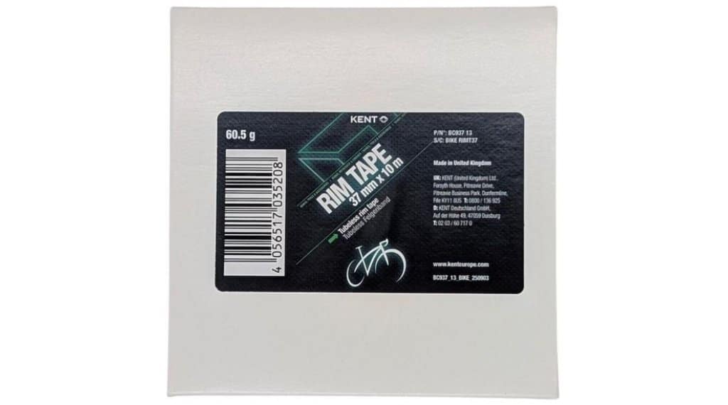 KENT Tubeless Felgenband 37 mm x 10 m inkl. 4 Seal Patches