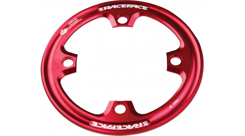 Race Face Lightweight Fat Tab Bashguard 36 Zähne 4-Bolt (104) red