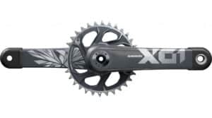 SRAM X01 Eagle DUB Boost Kurbelgarnitur 1x12 175mm 32 Zähne lunar polar