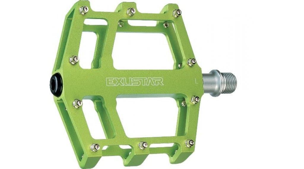 Exustar E-PB525 MTB/BMX-Pedale Cro-MO-Achse grün