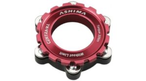Ashima AC03-2 Centra-XL Bremsadapter QR 15/20mm Centerlock Nabe auf 6-Loch Bremsscheibe red