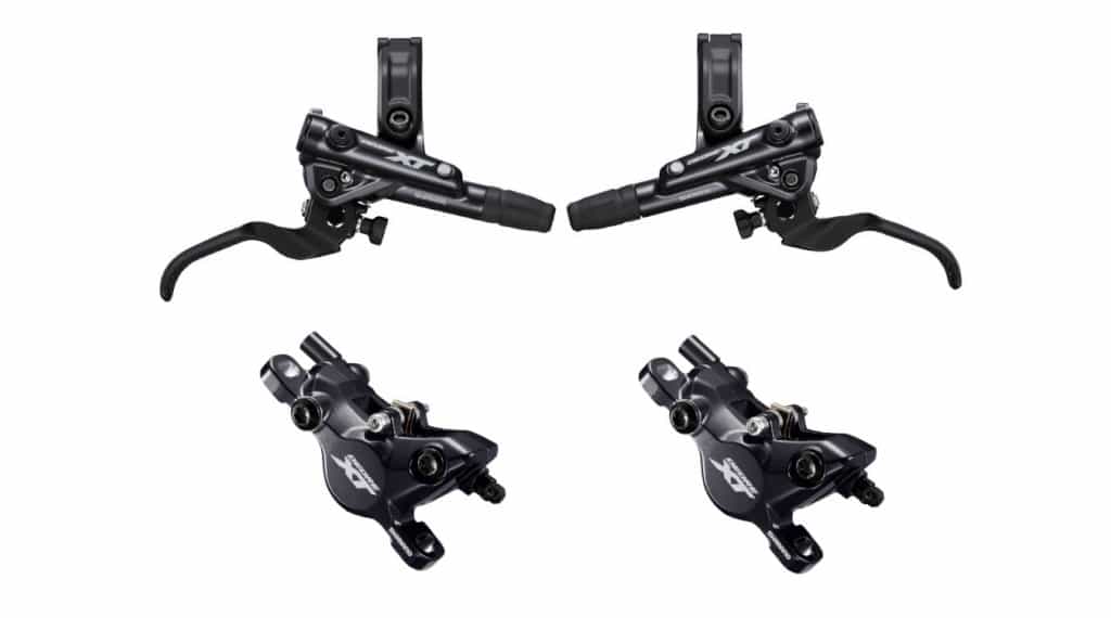Shimano Deore XT M8100 Scheibenbremse Postmount Set VR+HR