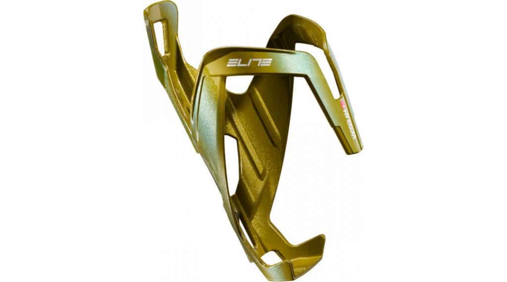 Elite Vico Glam Flaschenhalter glossy gold metal white graphic