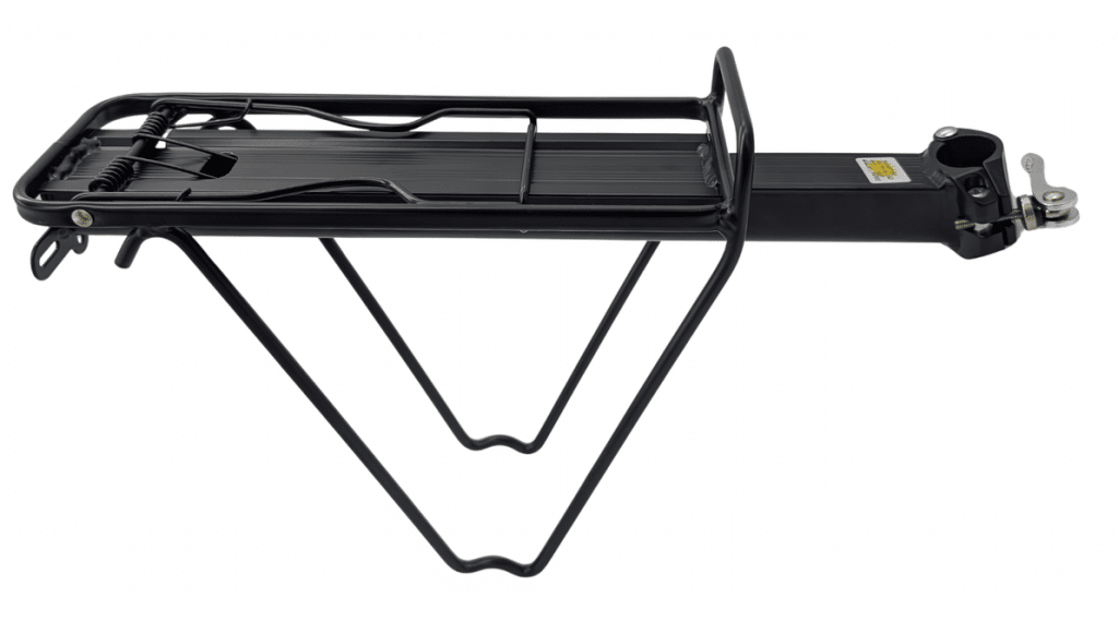 Gepäckträger Aluminium mit Quick Release schwarz