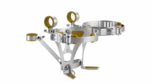 Elite Vintage Double Flaschenhalter silver