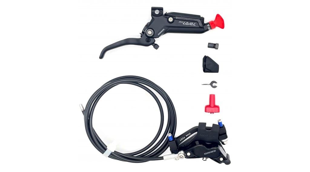 SRAM Level Silver Stealth Scheibenbremse 4-Kolben Set vorne + hinten (BULK)