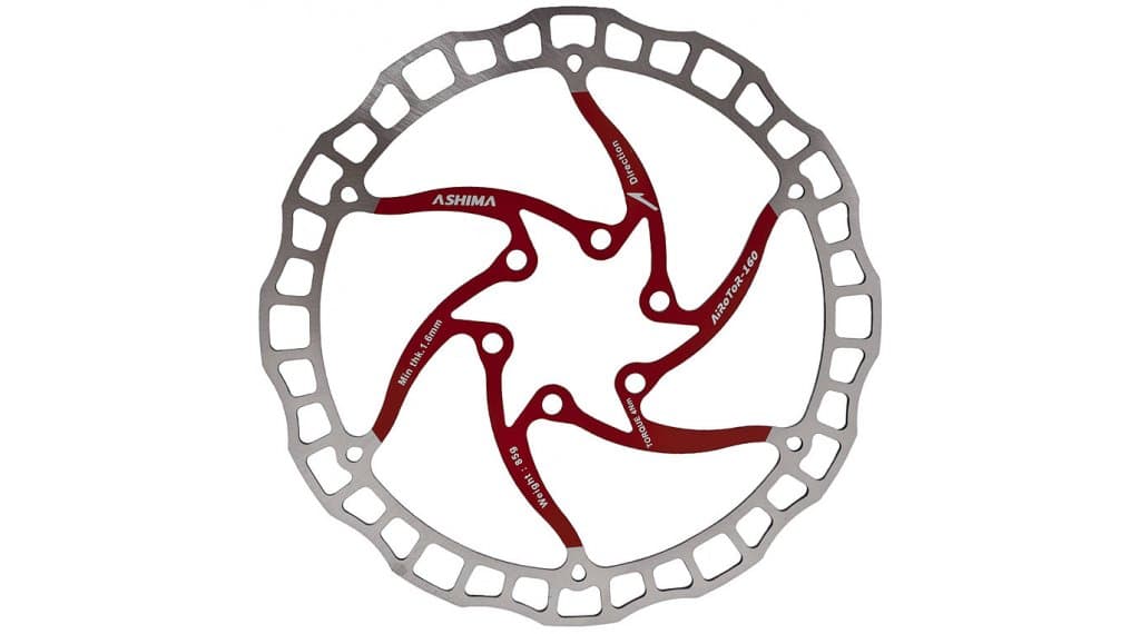 Ashima ARO-08 Bremsscheibe 6-Loch 180mm rot