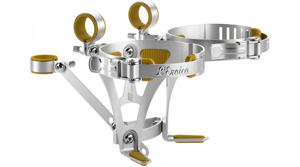 Elite Eroica Flaschenhalter Doppelhalter silver