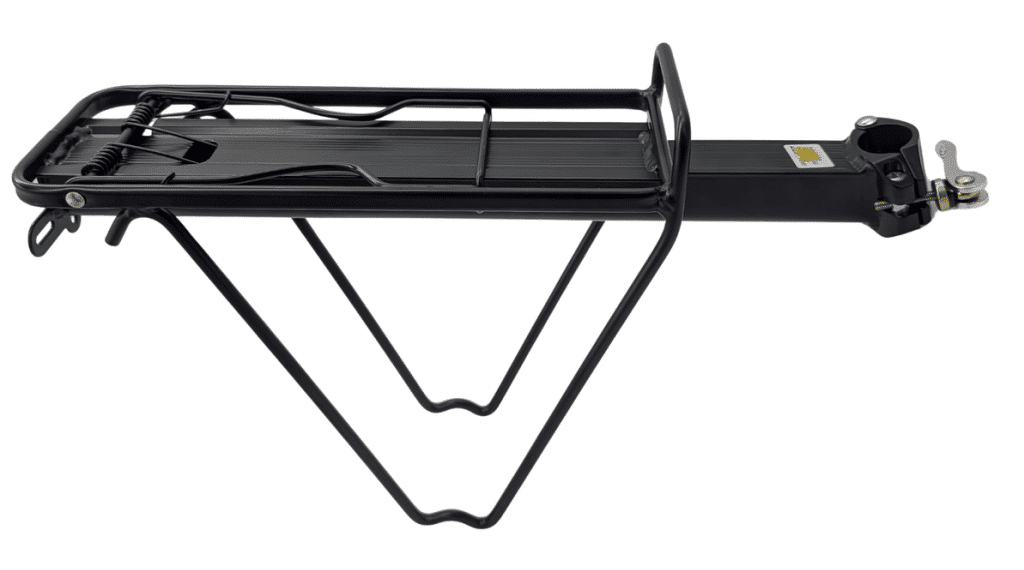 Gepäckträger Aluminium mit Quick Release schwarz