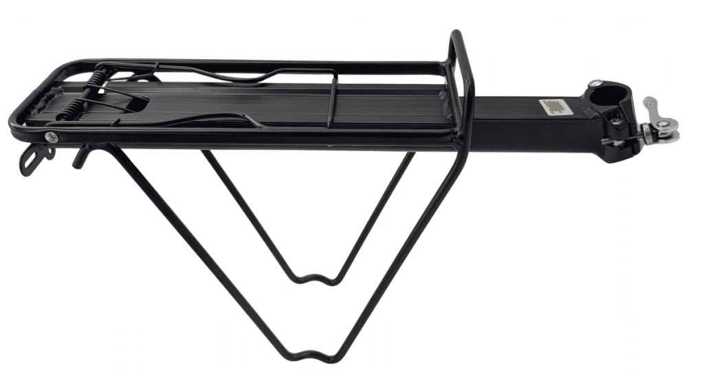 Gepäckträger Aluminium mit Quick Release schwarz