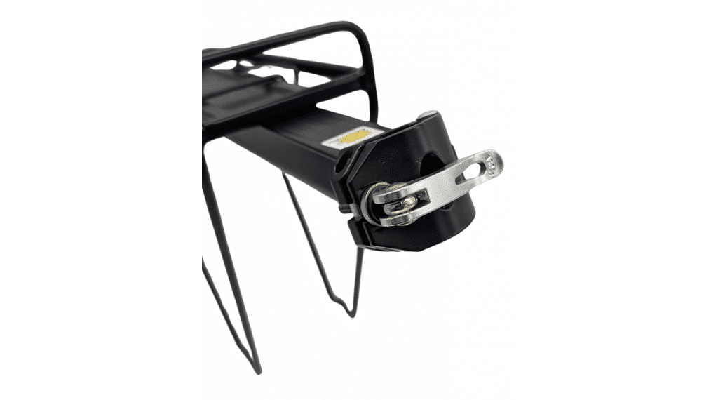 Gepäckträger Aluminium mit Quick Release schwarz