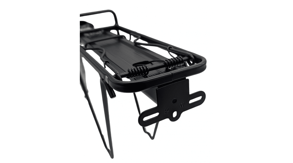 Gepäckträger Aluminium mit Quick Release schwarz