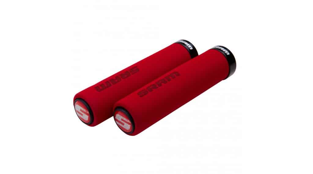 SRAM Schaumstoff Griffe 129mm red grip/black clamp