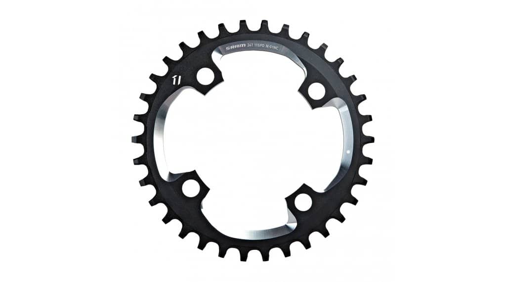 SRAM X-Sync Kettenblatt 34 Zähne 4-Arm (104mm) für X01/X1/GX1 schwarz