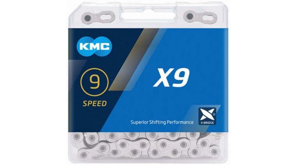 KMC X9 Kette 9-fach 114-Glieder silver