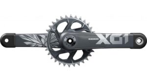 SRAM X01 Eagle DUB Boost Kurbelgarnitur 1x12 175mm 32 Zähne lunar polar