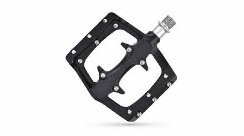 Pédales VTT/BMX Exustar E-PM-820-2, axe en acier chromoly noir