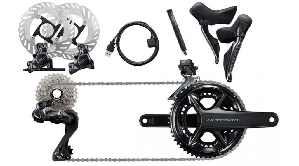 Shimano Ultegra Di2 R8170 Gruppe 50/34 Zähne 170mm 11-34 Zähne 160/160mm (BULK)