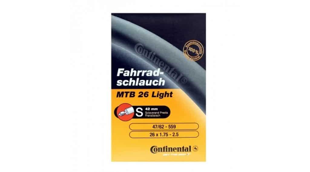 Continental MTB Light Schlauch für 26" S42 47/62-559 (26x1.75-2.50) frz.-Ventil 42mm