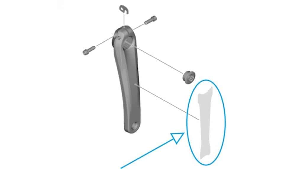 Shimano Deore XT FC-M8100 protection stickers für 175/180mm Kurbelarmlänge