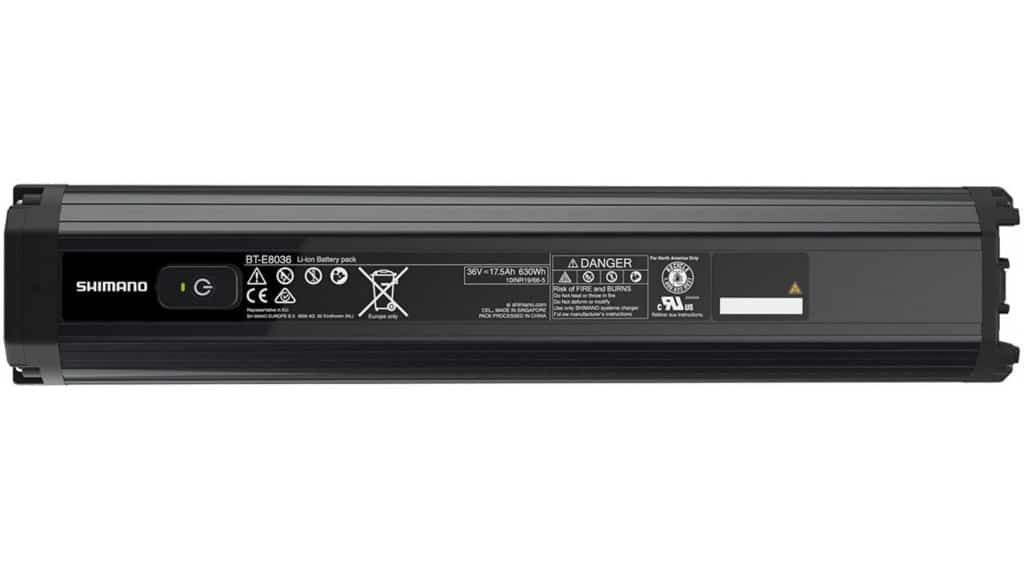 Shimano STEPS BT-E8036 E-Bike Akku für Rahmenmontage (intern) 630Wh schwarz