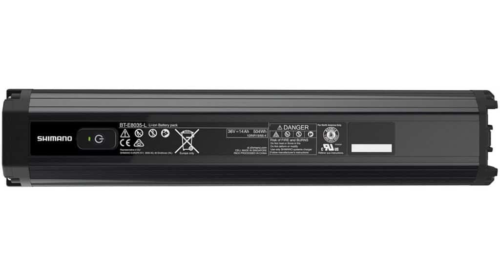 Shimano STEPS BT-E8035-L E-Bike Akku für Rahmenmontage (intern) 504Wh schwarz