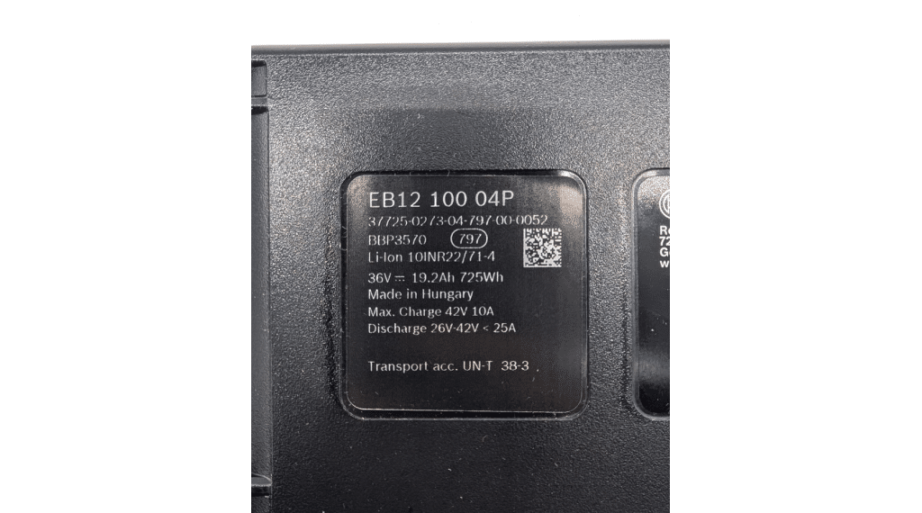 Bosch PowerPack Frame 725Wh E-Bike Akku