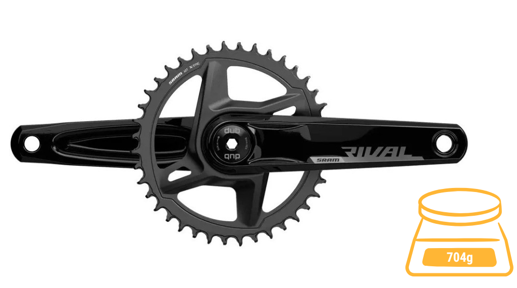 SRAM Rival 1 D1 Wide Kurbelgarnitur 1x11-fach 170mm 40 Zähne (BULK)