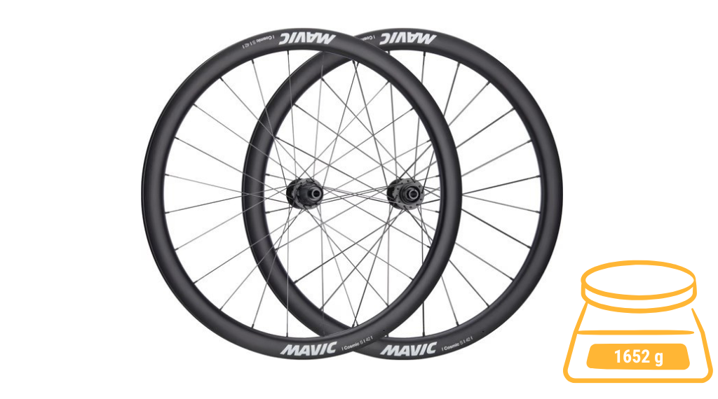 Mavic Cosmic S 42 Disc – Juego de ruedas 28″, núcleo Shimano HG (a granel), foto 2