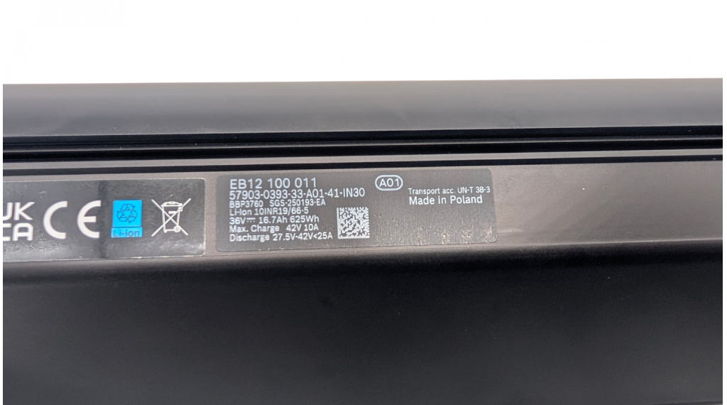 Bosch PowerTube 625 Wh – Batería horizontal para e-bike, foto 3