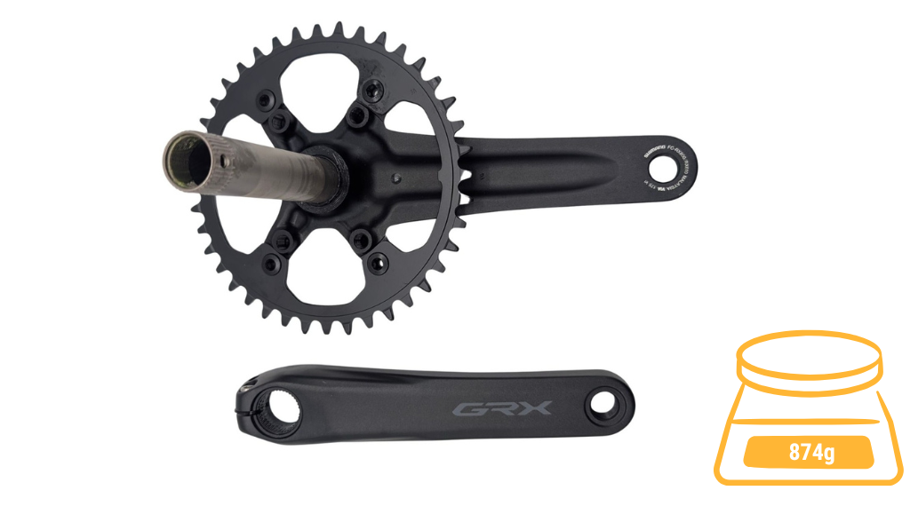 Shimano GRX FC-RX610 – Bielas 1×12, 172,5 mm, plato de 40 (a granel), foto 4